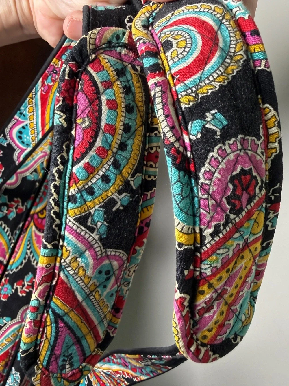 Vera Bradley Parisian Paisley Weekender Travel Bag Black Multicolor